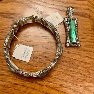 Lia Sophia bracelet and pendant